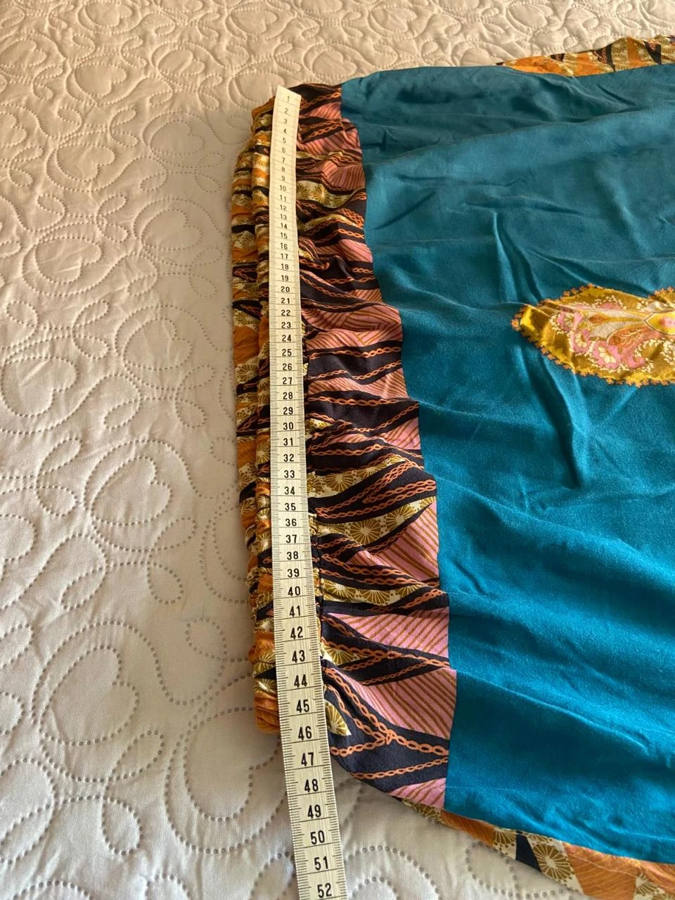 Blusón, caftán estilo étnico, azul turquesa y dorado - SuiteBlanco. Talla Única – photo 12